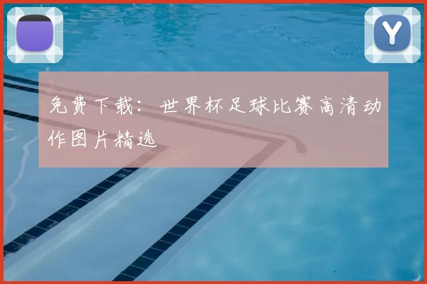 免费下载：世界杯足球比赛高清动作图片精选