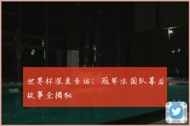 世界杯深度专访:冠军法国队幕后故事全揭秘